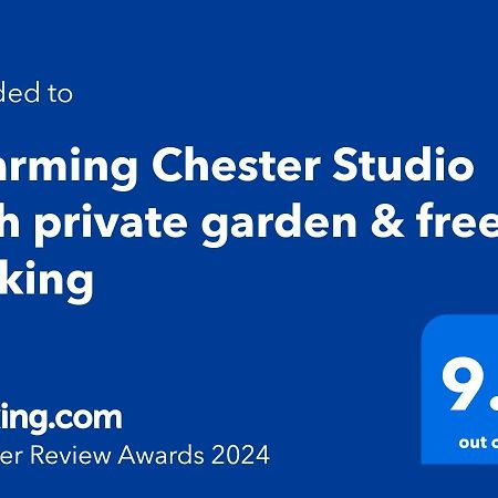 Charming Chester Studio With Private Garden & Free Parking Eksteriør bilde